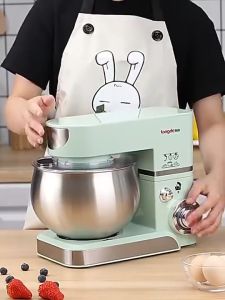 Electrolmax Electric mixer 1200W large motor Desktop Food Mixer 5.5L Dough Mixer Egg Beater Multi-Purpose Mixer 5 liters manual egg and milk mixer304 stainless steel bowl