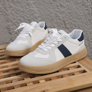 Quality Selected Comfortable Soft Bottom Mens Retro Running De Xin Laced Board Shoes Easy to Wear Breathable Mixed Material