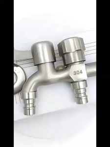 FinDee ก๊อกน้ำ 2 สองทาง ต่อท่อประปาจาก 1 ทาง ออกได้ 2 ทาง เปิดปิดง่าย ดีไซด์สวยงาม Faucet