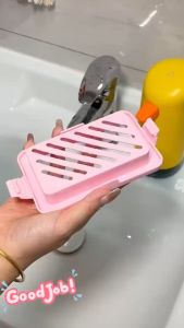 Bathroom drain soap box creative soap rack soap foam storage elastic mesh soap box