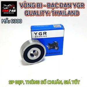 Vòng bi Bạc đạn 6300 YGR Loại có hai nắp chụp bằng nhựa tổng hợp Hàng chất lượng cao Thailand