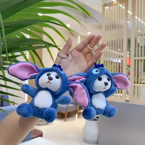 Gantungan Kunci Boneka Karakter Panda Lotso Stitch Ganci Keychain Bagcharm Aksesoris Hiasan Tas