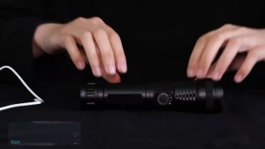 LED Flashlight XHP70  Handheld Tactical Torch USB Rechargeable /5 Modes Zoomable Electric Torch
