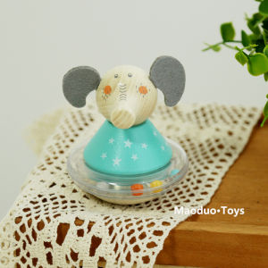Wooden Rocking Toy Educational Enlightenment Rattle