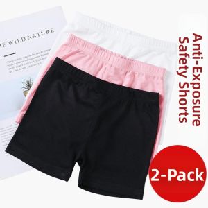 XUANSHU | Girls Dance Tights Shorts Black White 3/4 Length