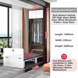 QIANGXIANG | Multi-functional Hidden Bed Single Size Foldable For Small Apartments