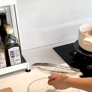 Spoon Rest with Lid Holder for Stove Top Non-slip Oil-Proof Spatula Holder Accessories for Cooking