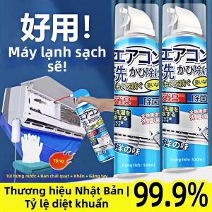 Chất Tẩy Rửa Mạnh Cho Máy Điều Hòa Không Khí Không Cần Tháo Rời