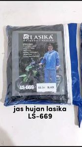 Jas Hujan Karet Anti Rembes LASIKA Setelan Pria Wanita LS-669