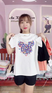 Áo Thun thái Nữ Cotton 100% Form Vừa 40~58kgCo Giãn 4 Chiều Mát Mềm Mịn Cá TínhMẫu Mới  [Mã A31]