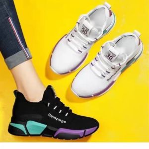 Korean Womens Shoes 2021 Summer New Breathable Black Mesh Travel Leisure Light Soft Bottom Running