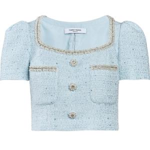 TAMMY TANGS | Sugar Power Celebrity Same Style Tammy Tangs Set Short Sleeve Sequin Bright Half Skirt Short Length Fragile Style Summer Outfit