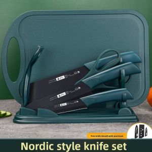 GANGWO | Dual-Function Cutting Board and Fruit Knife Set