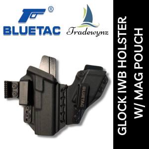Premium Bluetac Kydex Holster with Spare Pouch for Glock | Flexible Kydex Holster with Spare Pouch (compatible for Glock 17 2219 19X 43 48) | Cash On Delivery | COD Available