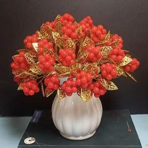 New Generation Wealth Fruit Material Kit Handcrafted Faux Flower Decorative Piece for Dining Table Living Room Acrylic Craft