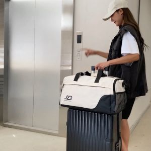 Techdoo Tas Travel Besar Pria Wanita Tas Gym Olahraga Trendy Tas Jinjing Handbag Multifungsi TTB136