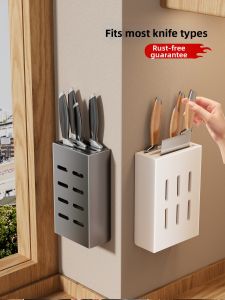 FULIAN | Wall-mounted No-drilling Knife Storage Rack