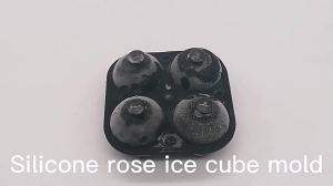 3D Ice Cube Tray Silicone Rose shape Ice Mold Refrigerator DIY Moulds Ice Ball Maker Whiskey Cocktail Ice Stencil Kitchen Tools
