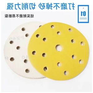 6 Inch 15/17Hole Sandpaper Round Shape Sanding Discs Hook Loop Sanding Paper Buffing Sheet Sandpaper Sander Polishing Pad