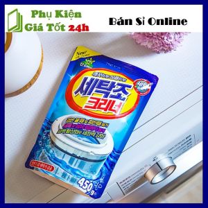 Bột tẩy lồng máy giặt siêu sạch Hàn Quốc 450gram - Túi Bột Tẩy Vệ Sinh Lồng Máy Giặt Diệt khuẩn Và Tẩy Chất Cặn Lồng Máy Giặt