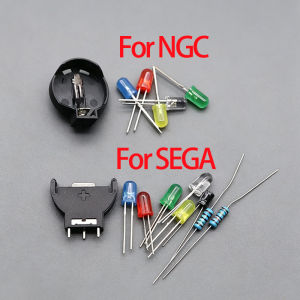 1Set Power LED Kit Capacitor Battery Holder Kit For NGC For SEGA Battery Upgrade DC Controller Ports