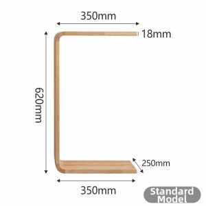 Sofa Side C-type Solid Wood Corner Table