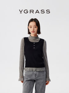 VGRASS Womens Dry Cotton Vest Square Collar Summer New White High-End Feeling Outdoor Wear Strap Top Casual Style Regular Fit