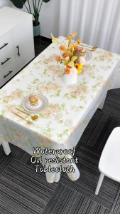 EVA Floral Tablecloth Waterproof Table Cover Protector Oil Resistant Dustproof Table Cover Cloth For Home Decoration