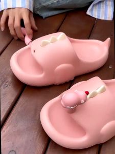 (Chọn Tăng 1-2 size) Dép Khủng Long Cổ Dài Đi Trong Nhà  Mang Đi Chơi Đế Mềm Siêu Nhẹ Chống Trượt Hoạt Hình Dễ Thương