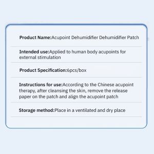 【Quick Effect To Remove Dampness】Herbal Detoxification Acupoint Dehumidification Patch/Dehumidification Patch Detoxification Patch