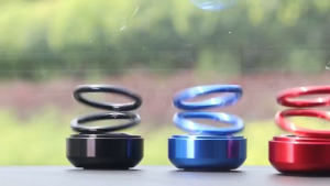 Automotive Solar Dual Ring Suspension Rotary Car Fragrance Creative Vehicle Perfume Accessories car Perfume