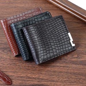 Ví nam kiểu ngang nhiều ngăn dập vân cá sấu bền không bong tróc