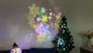 Christmas Projection Lights LED USB Holiday Mood Light Holiday Decorations 16 Pattern Projection