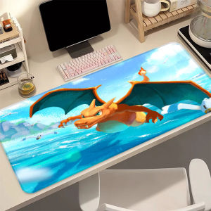 Bandai | Anime Computer Mouse Pad PC 80x40cm P-Pokemon Charizard Gamer MousePads Gaming Mousepad Soft Desk MausePad Keyboard Mouse Carpet