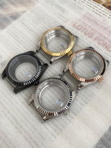 Precision Steel Watch Case 39mm Sapphire Glass Suitable for NH35/36 Movement Watch Modification Accessories Log Dog Tooth Ring
