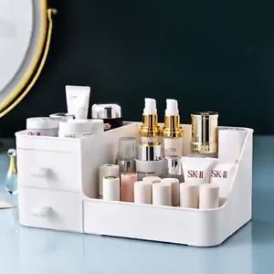 Makeup Organizer With Drawers Large Capacity Desktop Cosmetic Storage Box For Skincare Products Lipsticks Brushes Vanity Bathroo