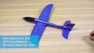 Wivo LED Light Up Throwing Airplane -Game Outdoor Sports Toys- Kids Foam PlaneGliders Aircraft Gifts