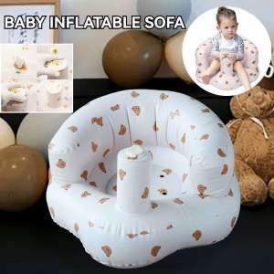 Baby Inflatable Chair Learning Sit Bath Sofa Shower Pump Feeding Seat Kerusi Bayi Duduk Makan Mandi