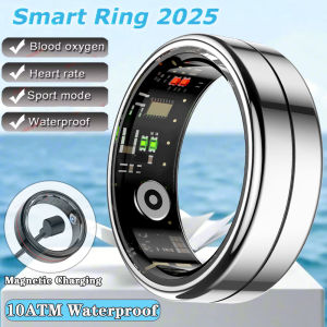 Smart Ring Women Men Health Tracker Sleep Monitoring Multi-function Blood Oxygen Measurement Blood Pressure Ring For Android iOS