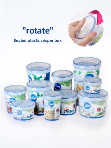 Portable Mini Sealed Plastic Food Storage Box round Shape Fruit Lunch Box by Lock N Lock Vietnam Made Durable Bpa Free Container