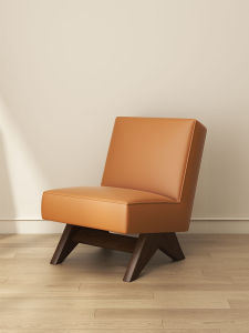 Retro Style Solid Wood Single Person Sofa Chair for Home Living Room and Bedroom Small Size Leisure Seat by Flower House Beautiful Season