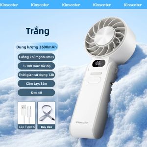Quạt Cầm Tay Làm Mát Tốc Độ Cao Di Động 3600mAh Có Thể Sạc Lại 100 Tốc Độ Gió Điều Chỉnh Mini Gấp Gọn Làm Mát Bằng Công Nghệ Turbo