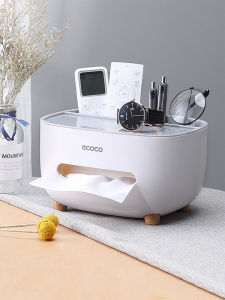 ecoco | Luxurious Creative Tissue Box with Remote Control Storage