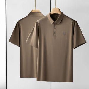 Extra Large Size Men Short Sleeve T-Shirt Mens Business Casual Loose Lapels Summer plus Size T-Shirt Solid Color Half Sleeve Polo Shirt