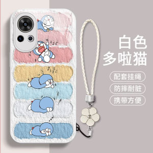 Huawei Nova Series Cute Cartoon Glass Phone Case with Lanyard Female Version Doraemon Vitality Edition Suitable for Multiple Models