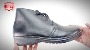 CBR SIX Sepatu Formal Boot PDH Pria Bahan Kulit / Sepatu Dinas Kerja Kantor / Hitam BSC 003