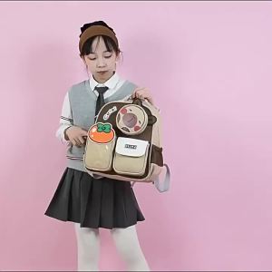 GrowSafe 2026 New Kuromi Kindergarten Three-Piece Backpack Set for Girls