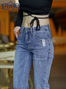 กางเกงยีนส์ทรงสลิมฟิตสำหรับผู้ชาย ทรงหลวม กางเกงขายาวทรงตรงบาง ทรงลำลอง สไตล์ใหม่ ฤดูใบไม้ผลิและฤดูร้อน