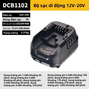 Pin lithium DeWalt 12V/18V/20V/60V sạc nhanh đa năng cho máy khoan điện và máy vặn vít
