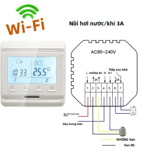 MINCO HEAT WiFi Thông Minh Bình Giữ Nhiệt Alexa Google Home Tương Thích Điện/Nước/Gas Ấm Sàn Làm Nóng Bộ Điều Khiển Nhiệt Độ Trắng/Đen